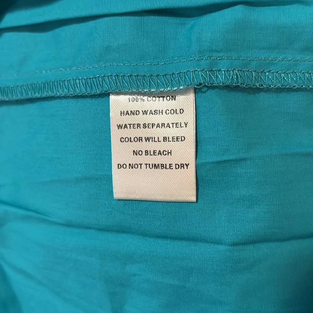 Pinch Turquoise Flutter Sleeve Mini Dress SZ L NWT - Picture 5 of 5